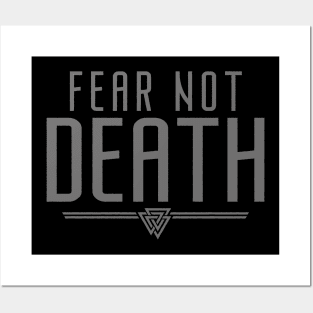 Fear Not Death | Inspirational Quote Design Posters and Art